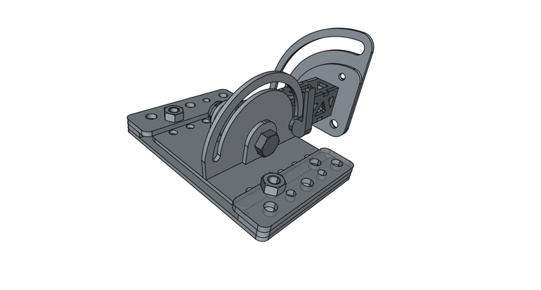 Вариант установки кронштейна ротатора в быстросъём