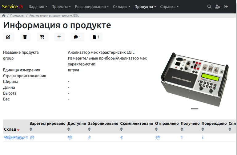 Детали по продукту